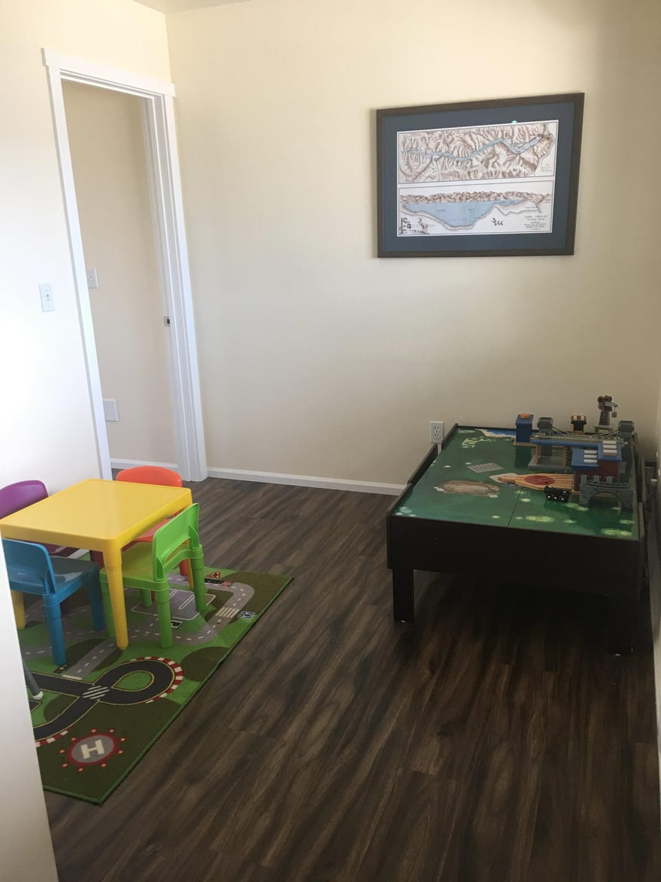 This Train Room sits just off the main Living Room
