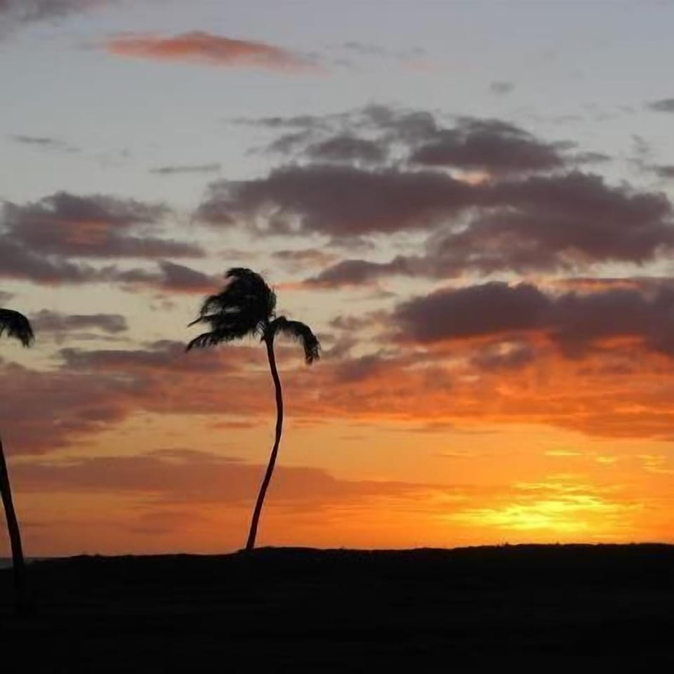       Stunning sunset view photo taken from our lanai.