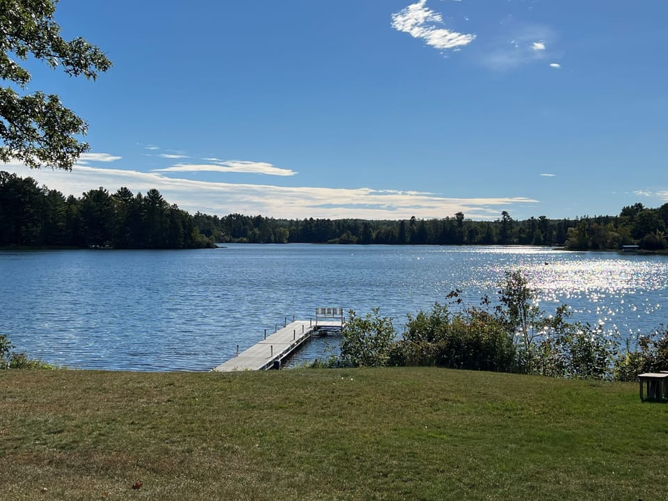 View to lake from Master Bedroom