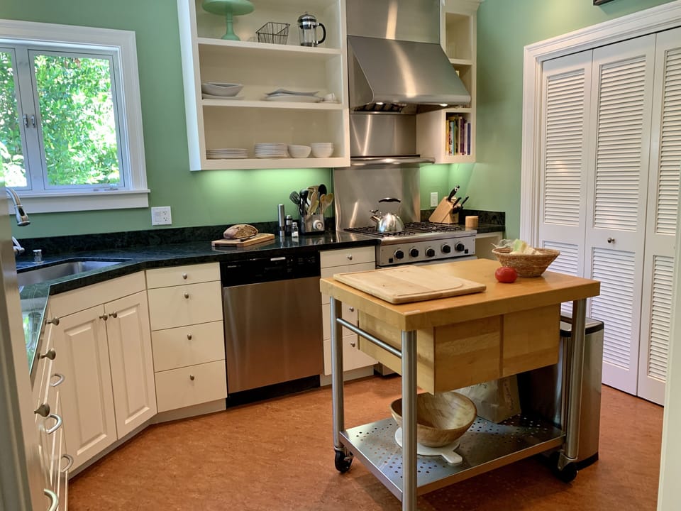 Fully stocked chef's kitchen