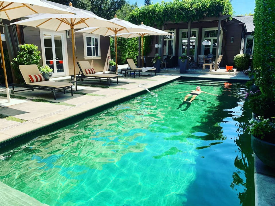 Our spa-style backyard is so relaxing