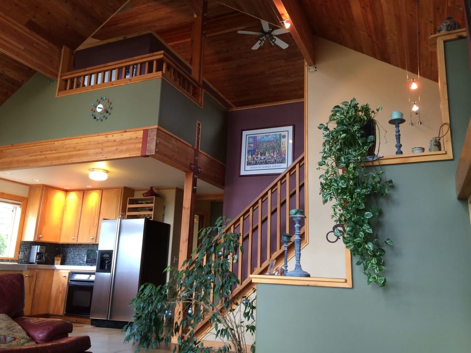 View from Living Area Toward Master Bedroom / Loft