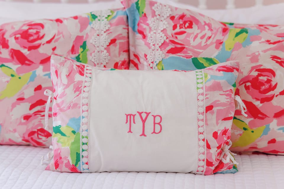 Where else can you have monogrammed pillows for your beach cottage?  TYB tired!