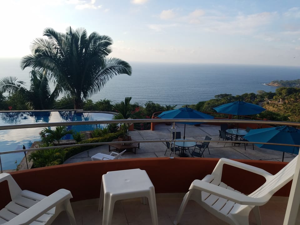 Late afternoon view from condo balcony