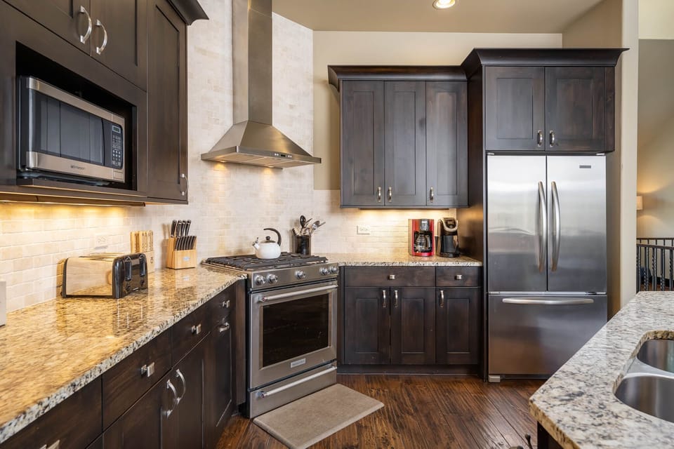 Modern kitchen equipped for the chef in your group