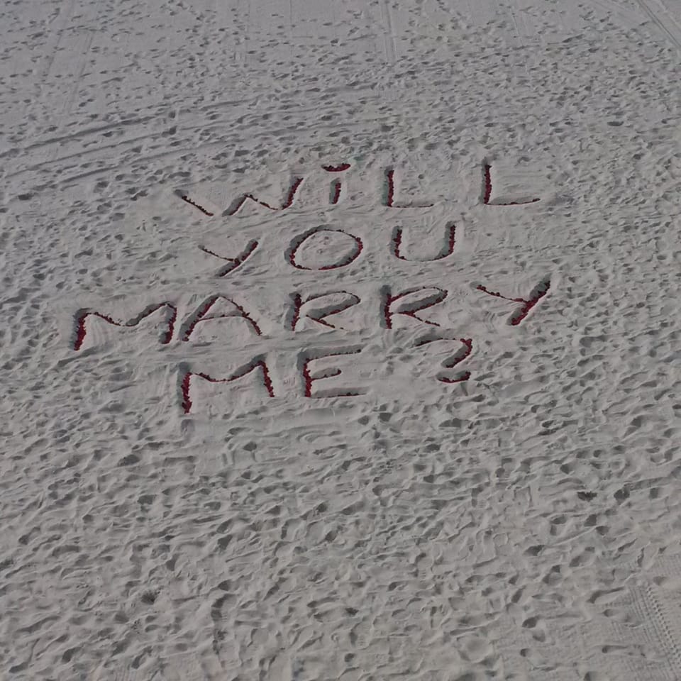 Pensacola Beach -- A Romantic Place.  (Seen Christmas 2016.)