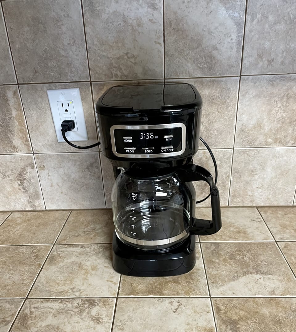 Programmable, 12 cup drip coffee maker 