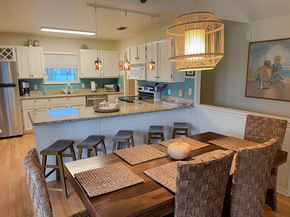 DINNING TABLE AND KITCHEN BAR
