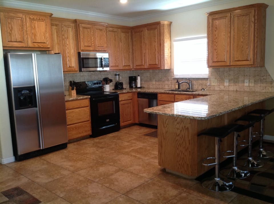 Kitchen well prepared with all needs.