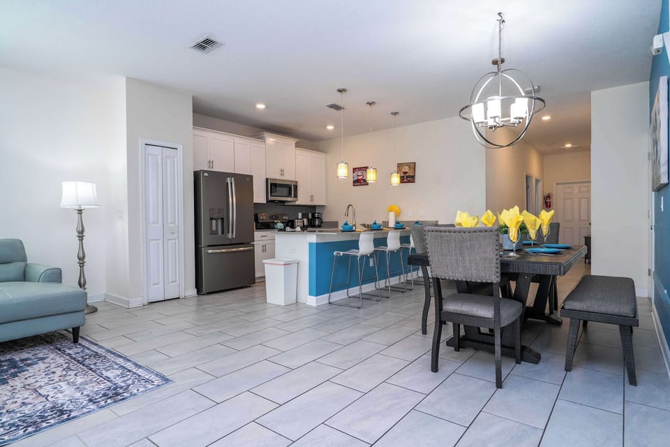 Enjoy open-concept living in this beautiful space-modern kitchen, stylish dining, and a cozy lounge area perfect for socializing or relaxing together.