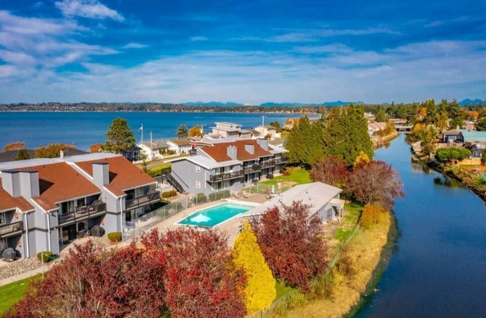 Water views out of every window.  Bay in Front a Terrel Creek view off the back 