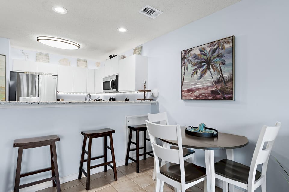 Pull up a stool at the bar or gather at the table.