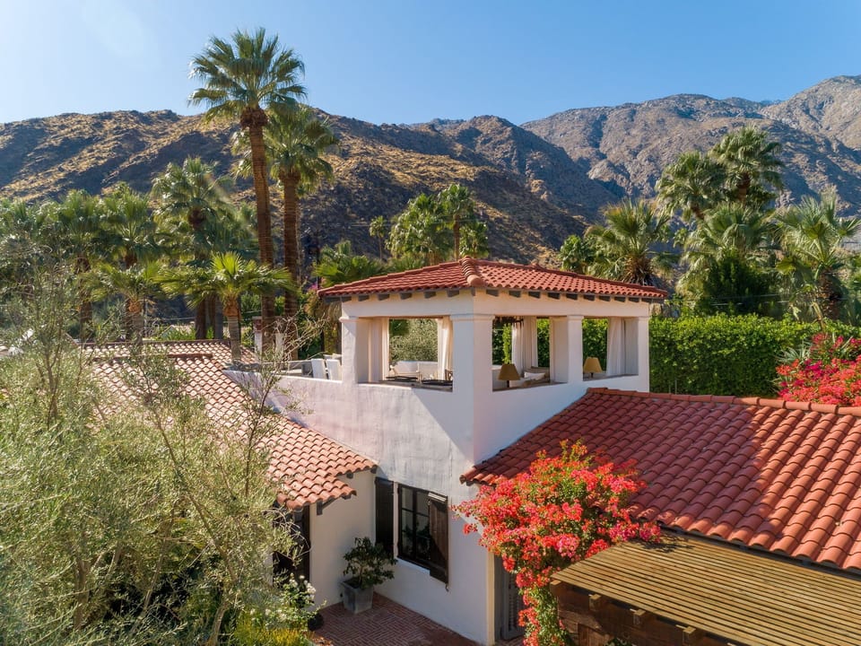 1926 Spanish Colonial Revival With Grand Tower Sitting Area Feature.