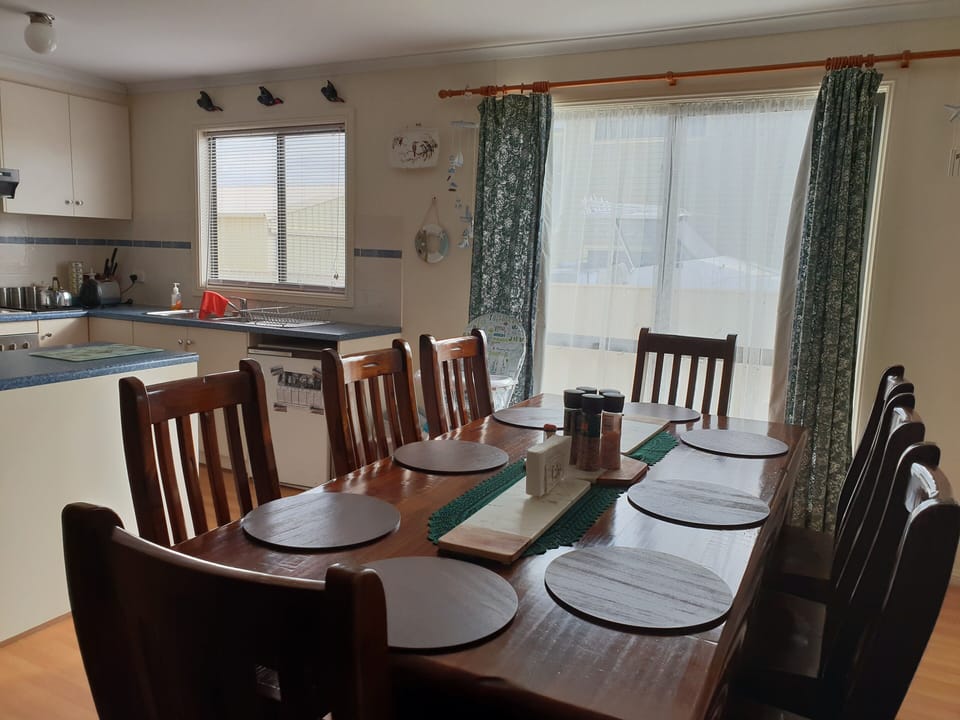 dining area and kitchen.