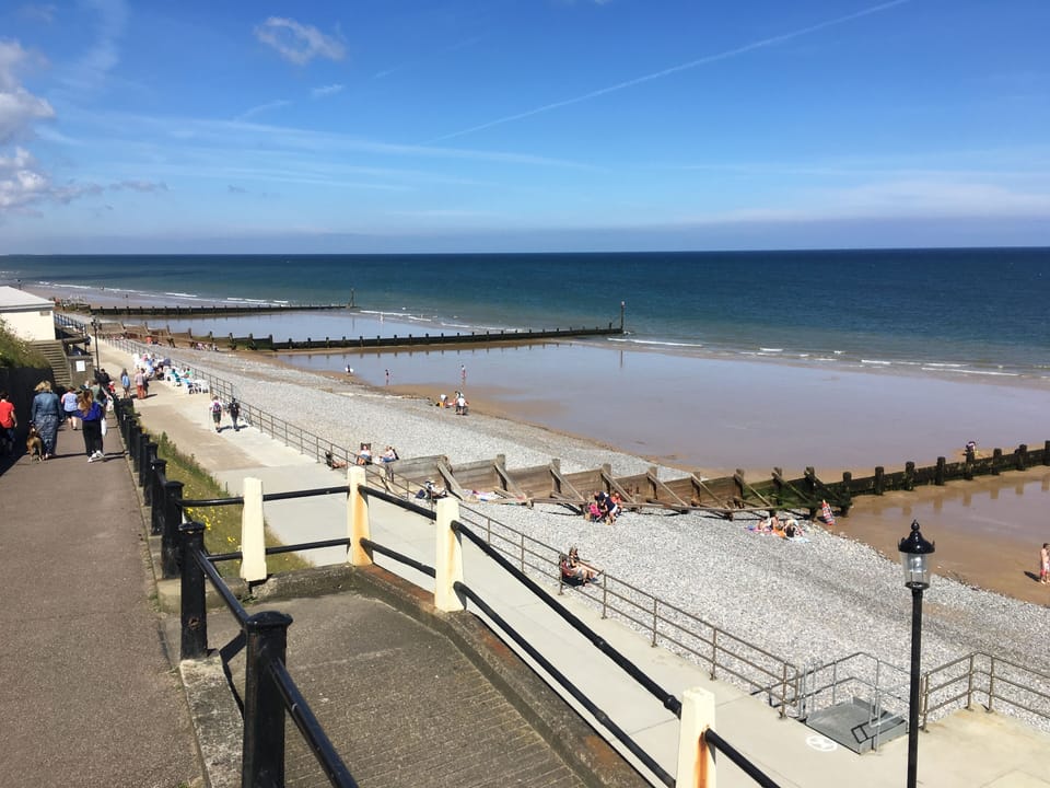 Sheringham beach at low tide