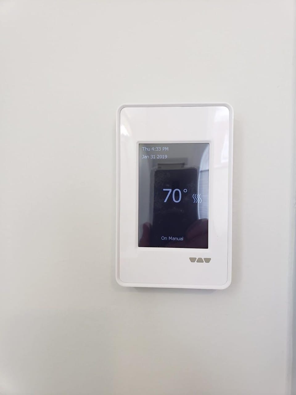 The bathroom has in-floor heating with a separate control.