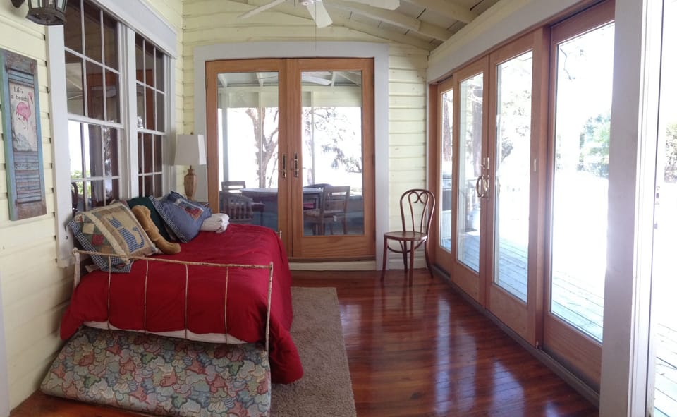 A sunroom can act as a 4th bedroom.