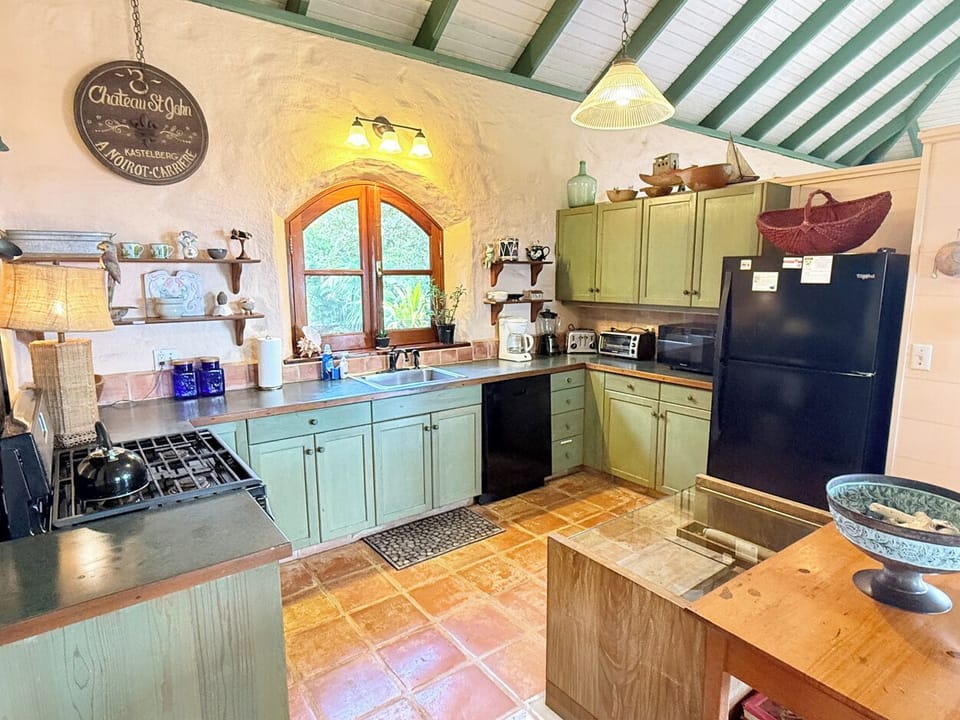 ..and includes a gas stove 