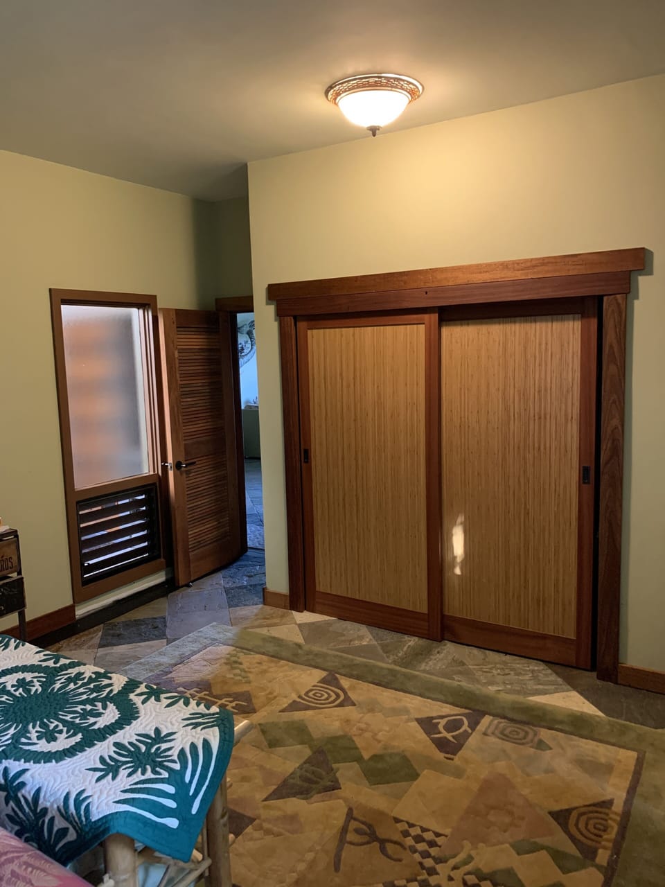 Bedroom toward entry / closet