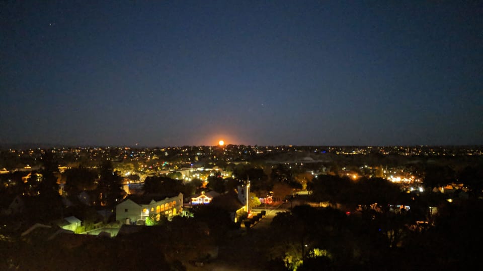 Sunrise from the master bedroom window 