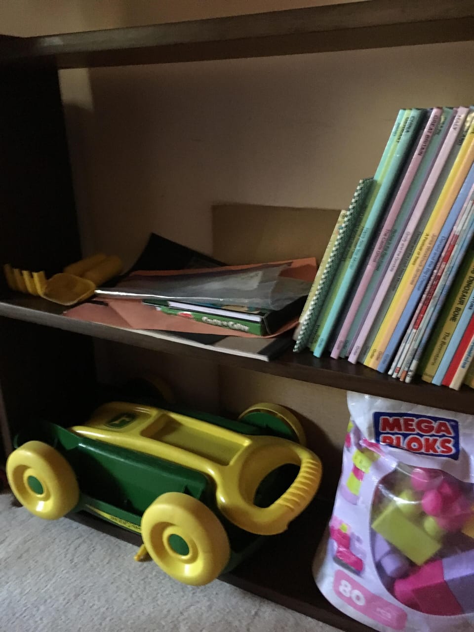 Lots of books and toys to keep the kids entertained!