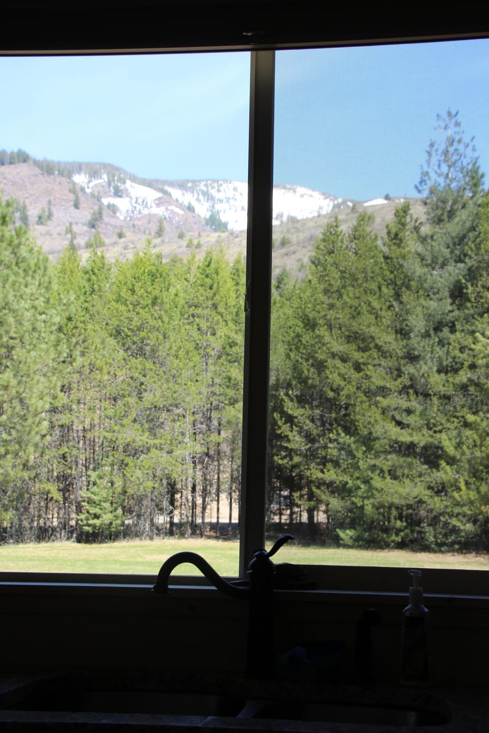 View Twenty Odd Peak from the kitchen sink