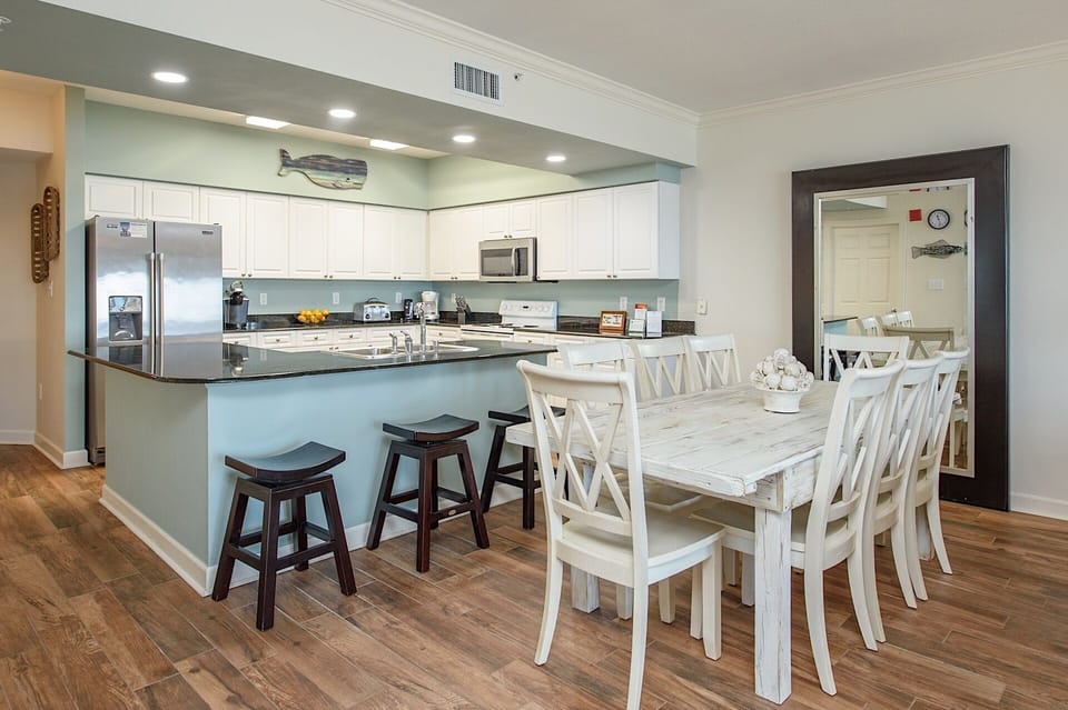 Dining Table for 8 and Kitchen