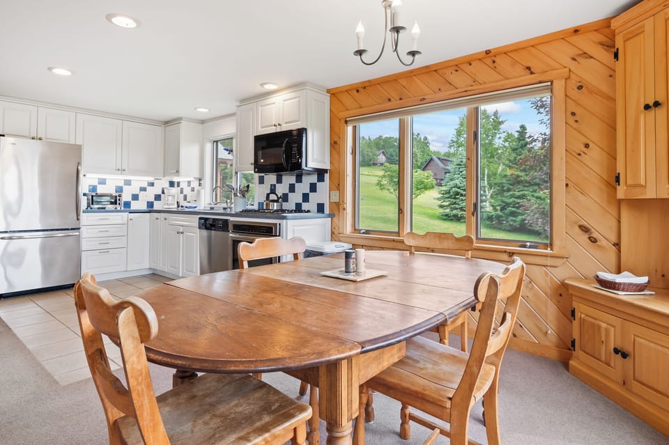 Dining area and kitchen