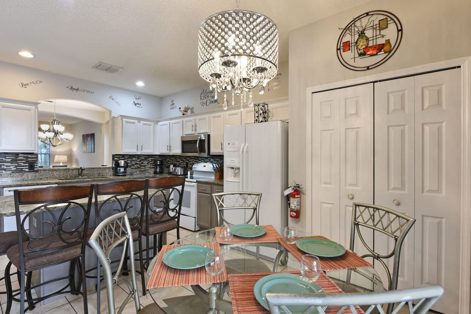 Kitchen and nook area