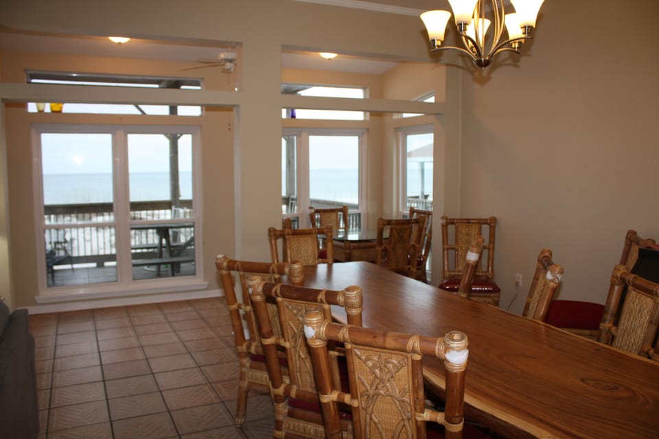 dining table sits 14