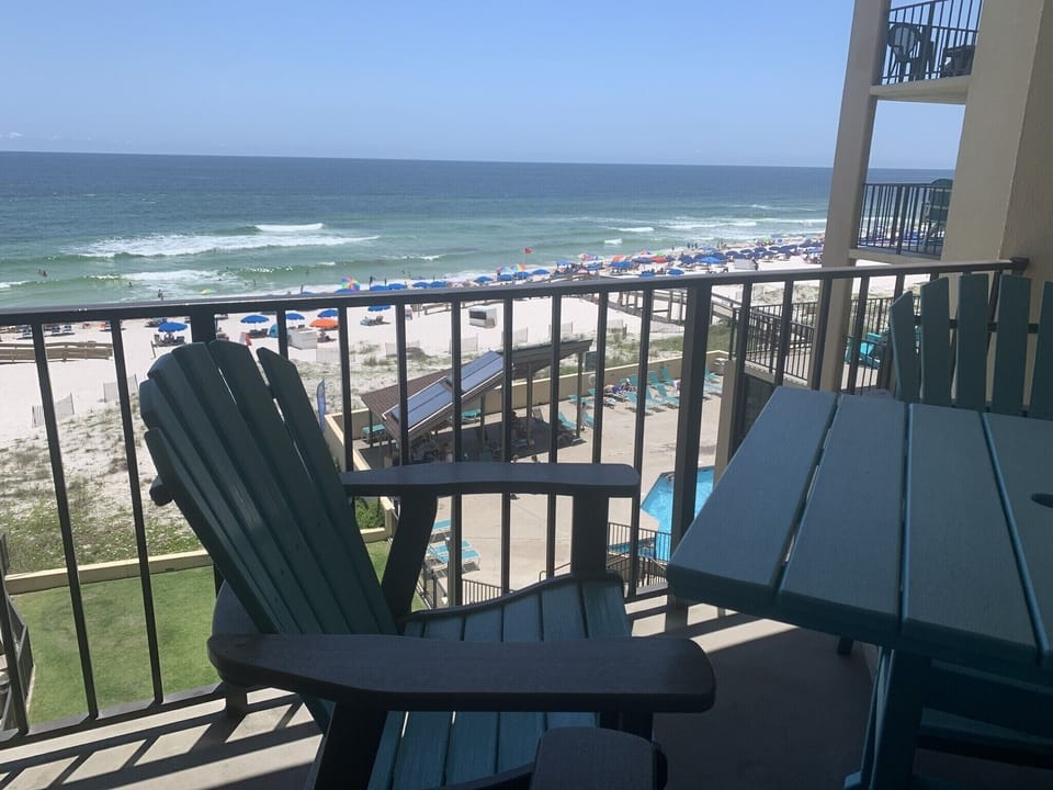View From Beachfront Balcony