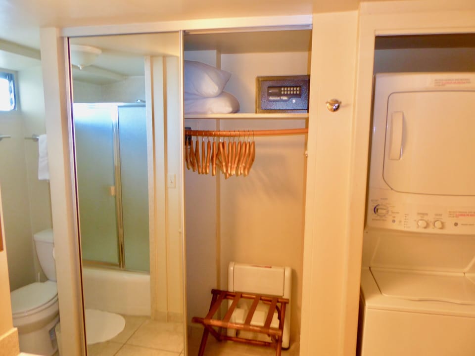 Large closet with safe
