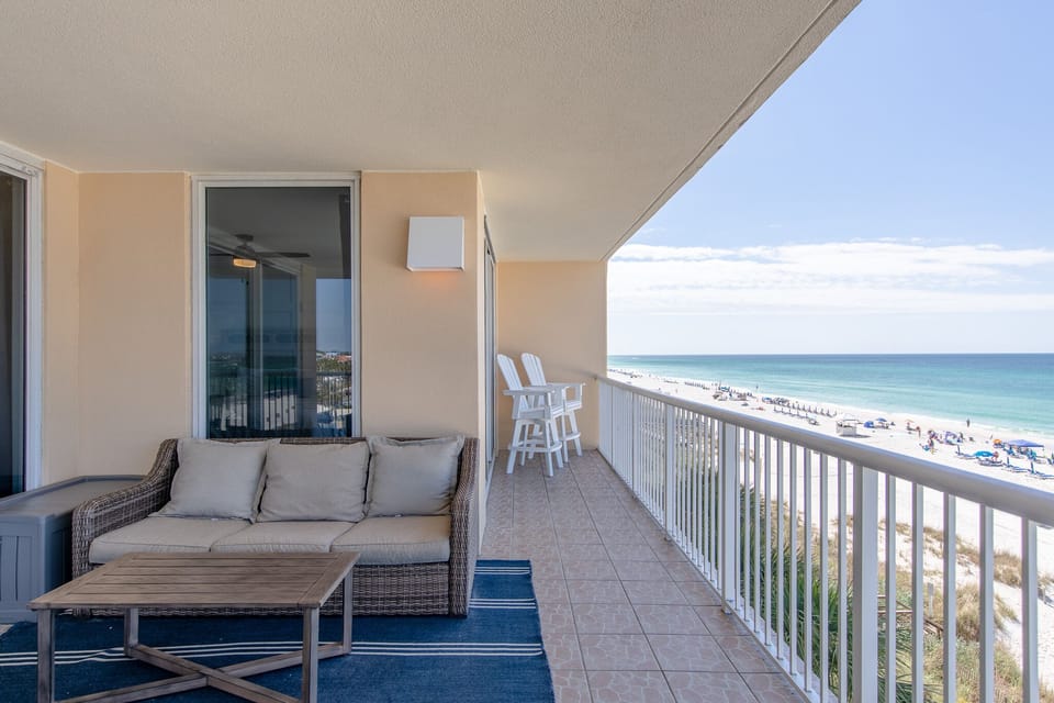 Private balcony.