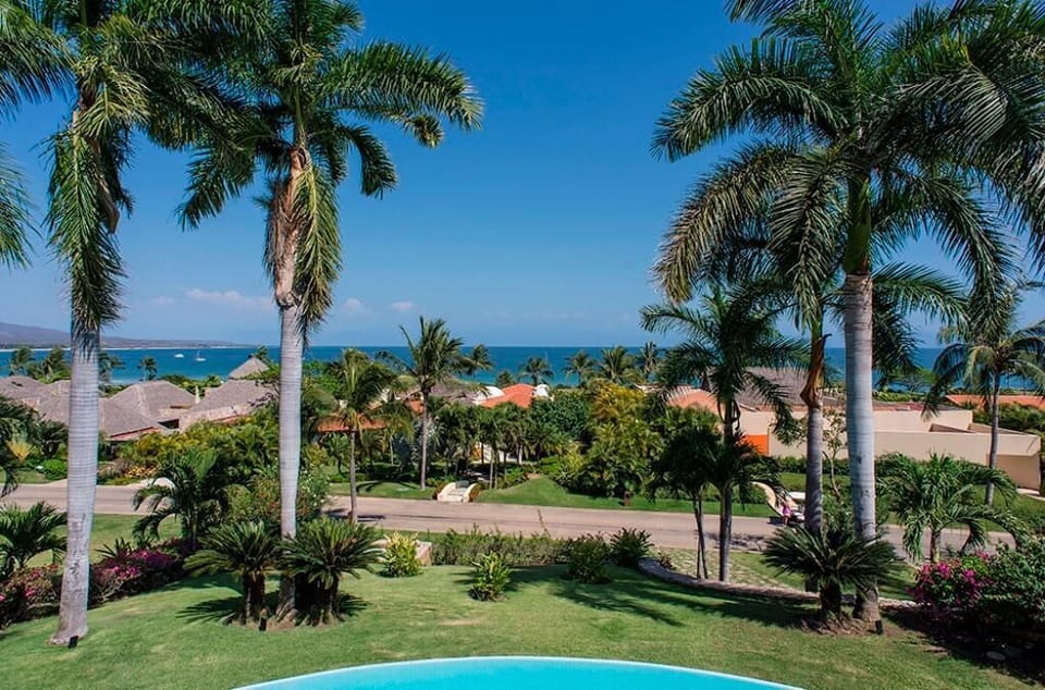 Take in the breathtaking view of the sea and lush green areas!