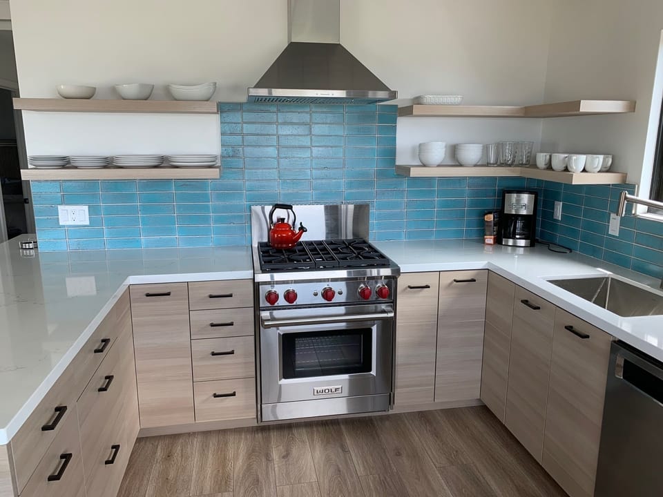 Kitchen with Wolf stove and oven