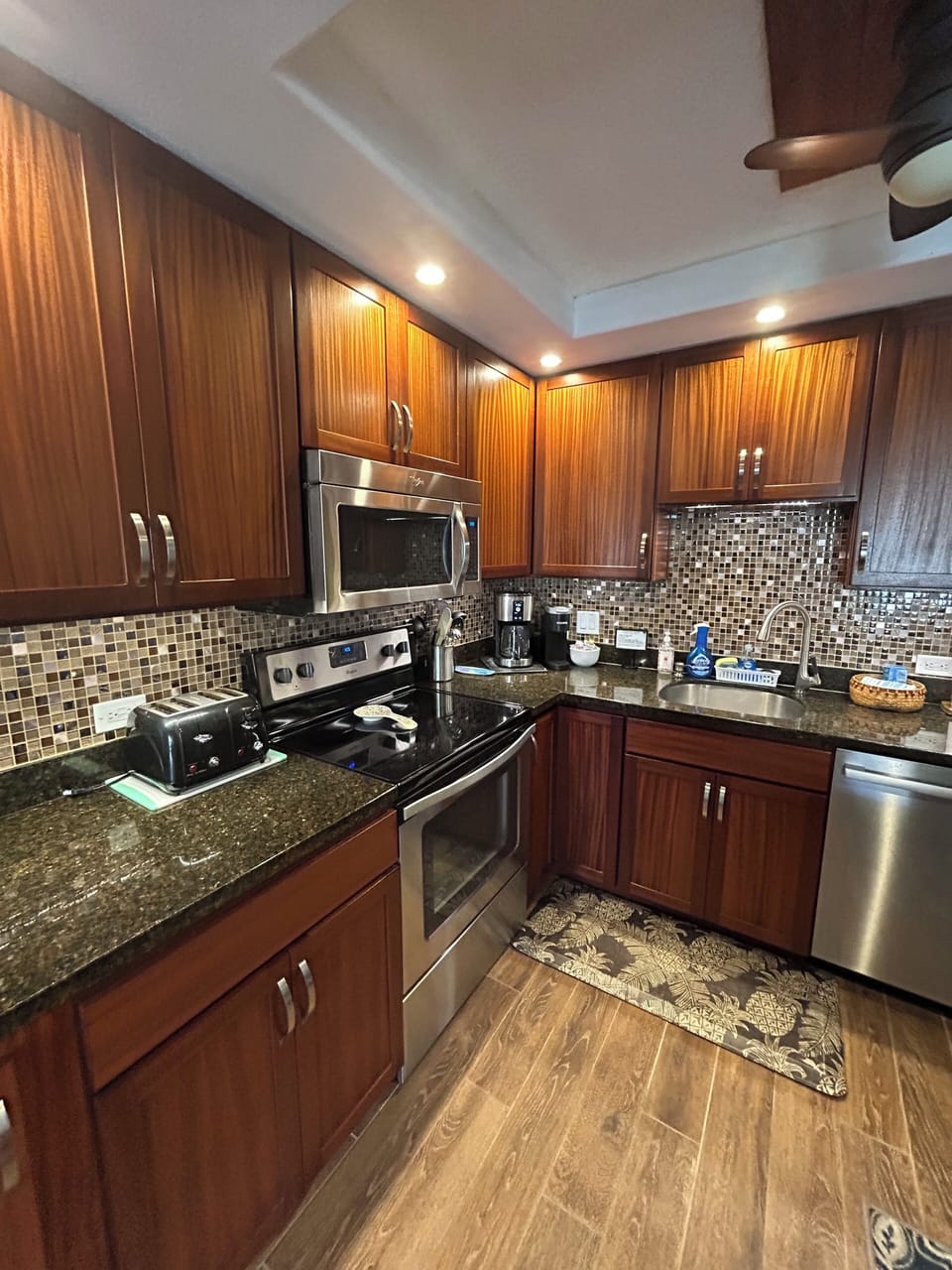 Update kitchen with Mahogany cabinets