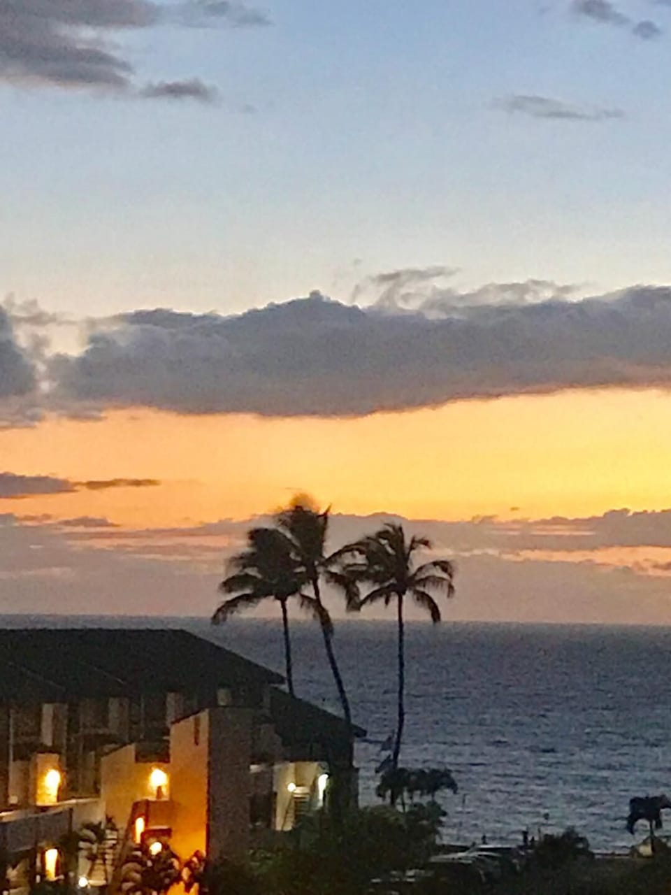 Evening Sunset from lanai / balcony 