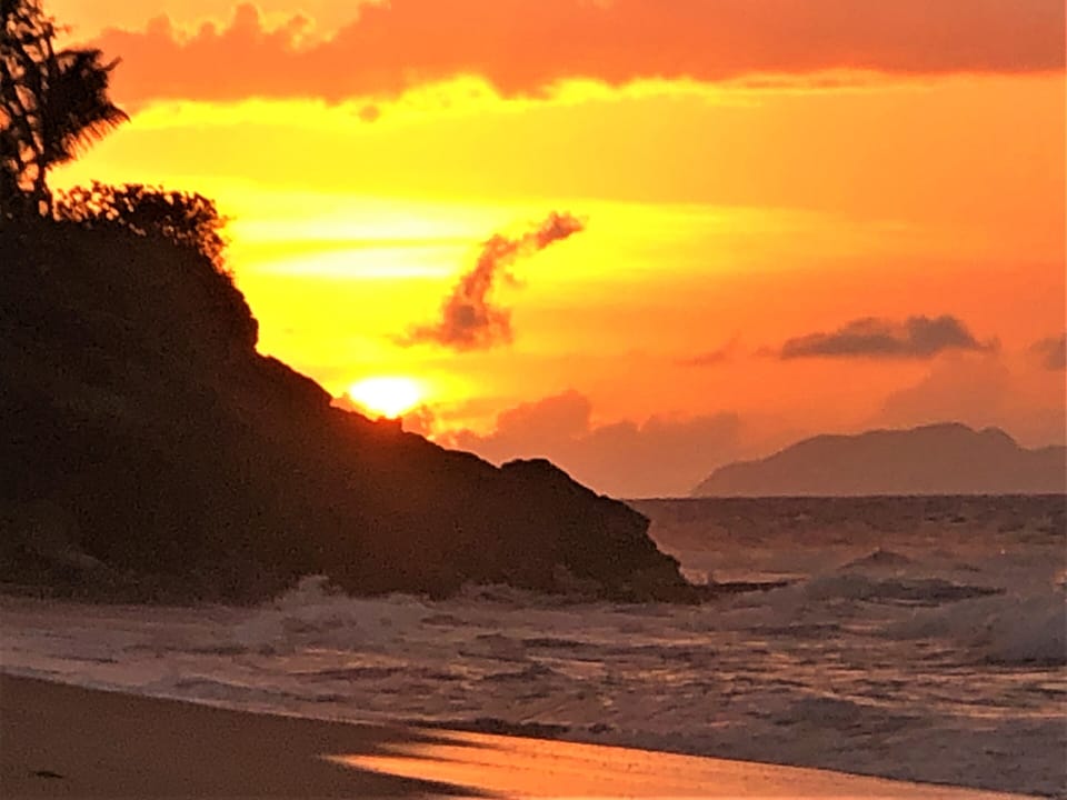 Sunset taken from Sandy Beach at the end of March.
