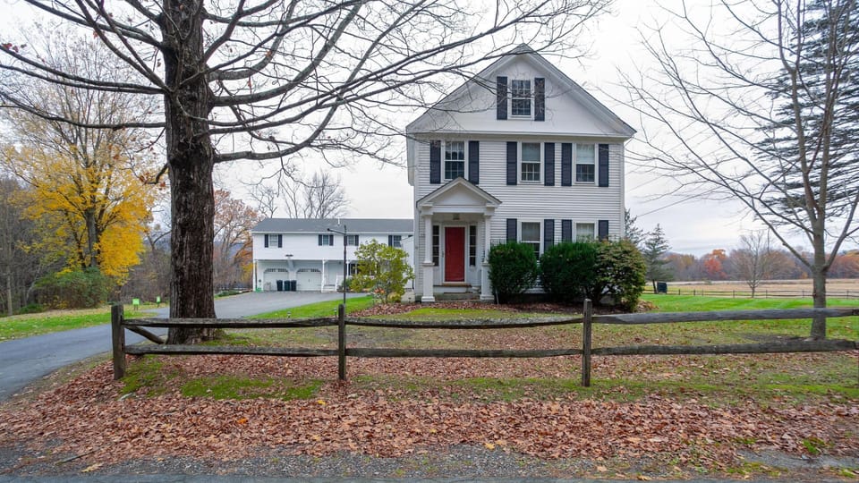 Enjoy an updated 1792 charming, large and warm farmhouse in historic Walpole NH