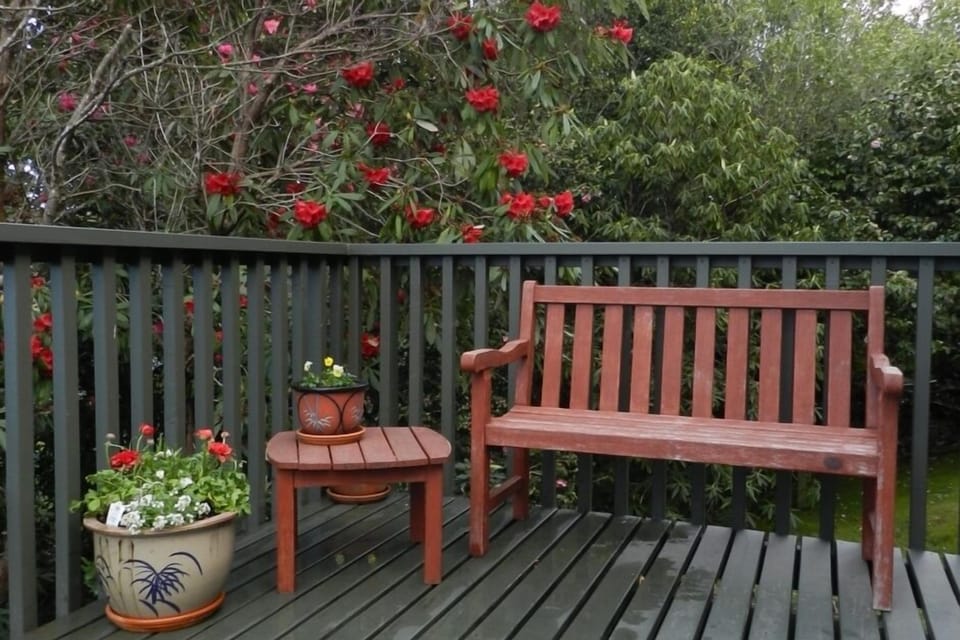 Deck outside main bedroom