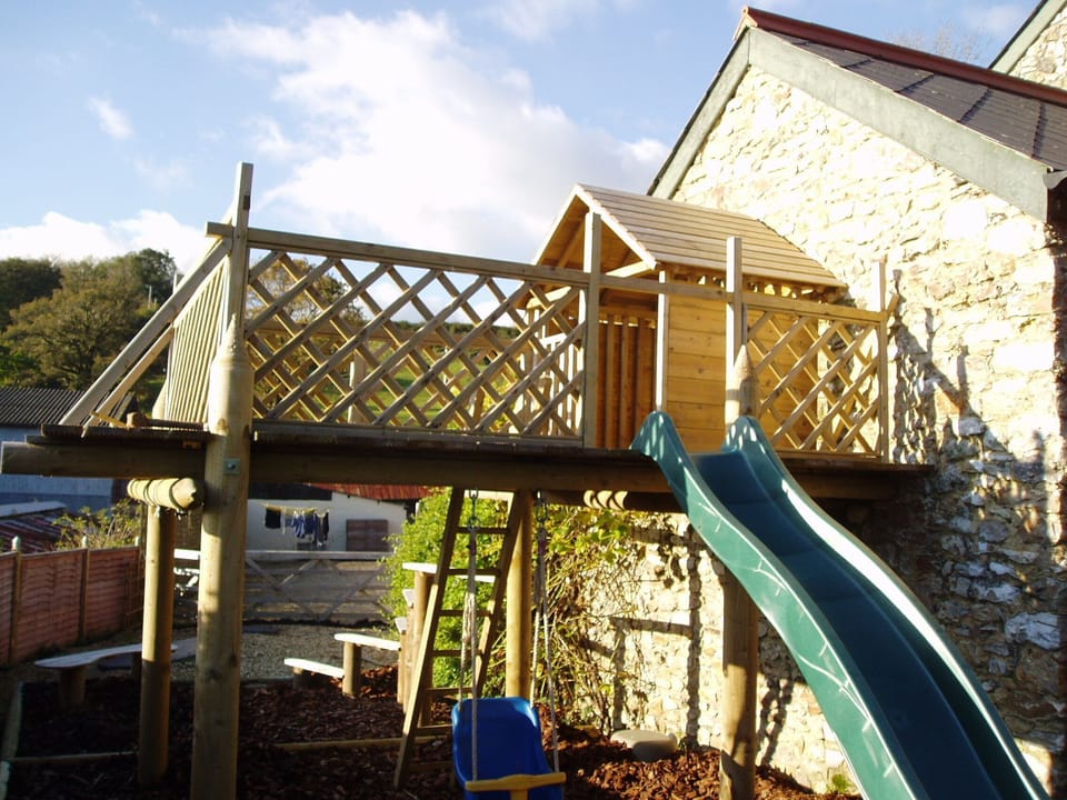 Slide and tree house