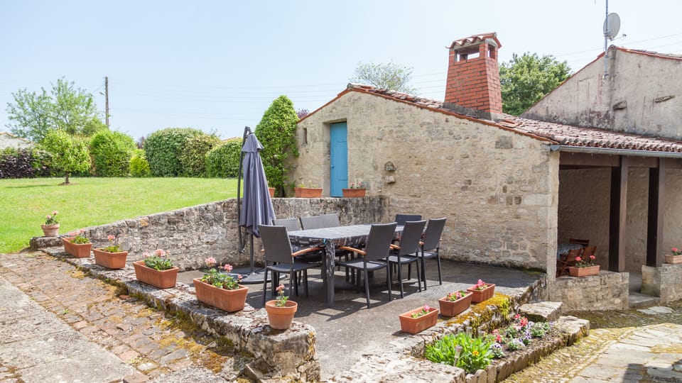 Terrace and garden