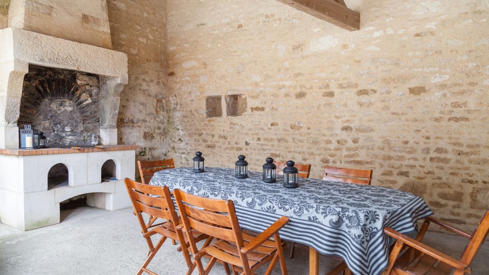 Outside dining area
