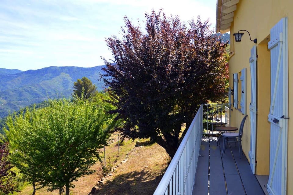 Balcony running the  length of living room