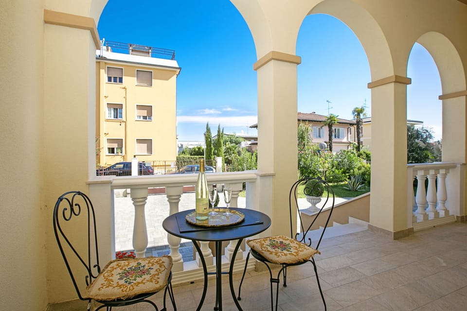 Private terrace overlooking the garden