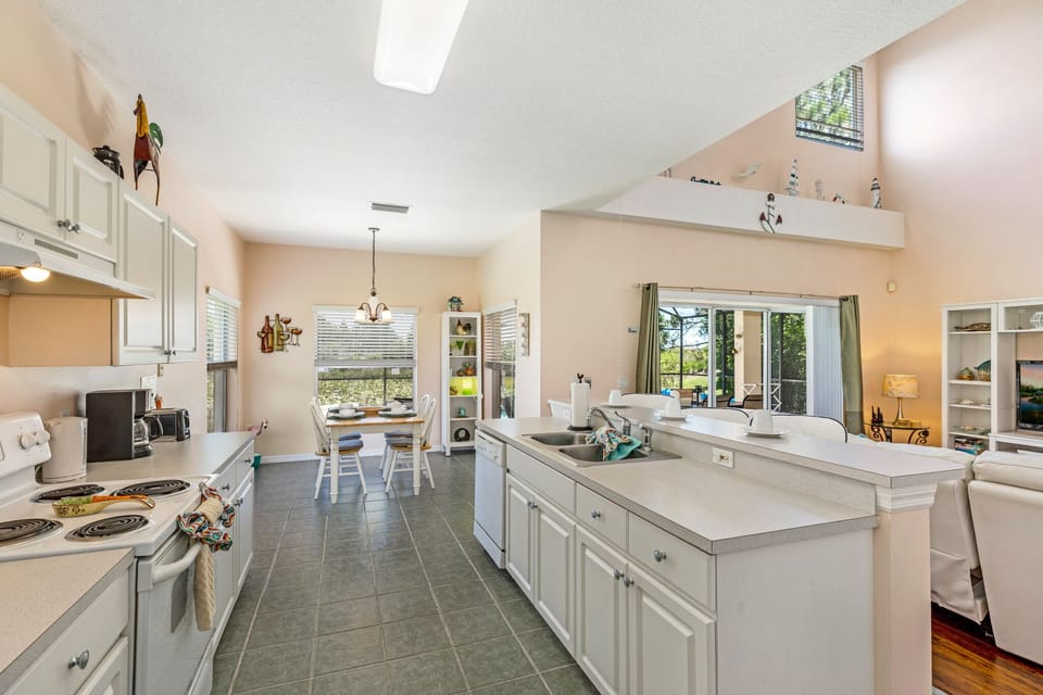 Open plan kitchen
