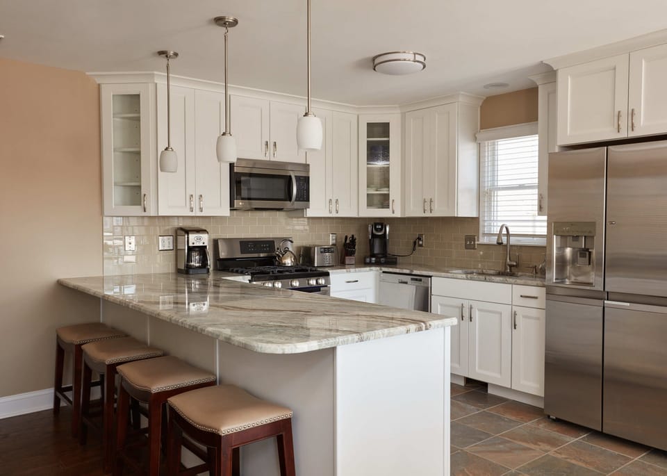 Main view of new kitchen 