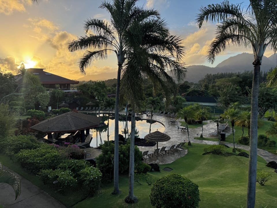 Left side Lanai view with SUNRISE...