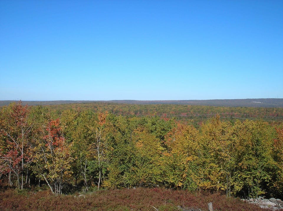 Fall view of the mountains from the deck!  
