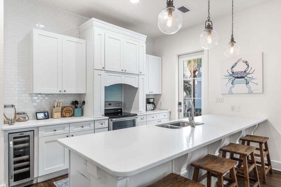 Modern Kitchen with stainless steel appliances